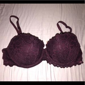 36C Pink by Victoria’s Secret Burgundy Lace Bra✨